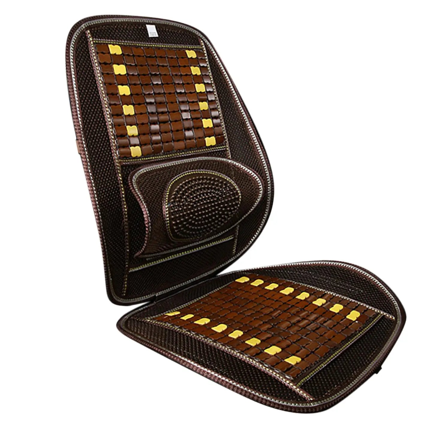 Generic Bamboo Car Seat Cushion Cover Comfortable Ventilation Universal Breathable Car Driver Seat Cushion Summer Chair Cushion