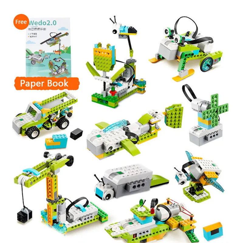 NEW WeDo 2.0 Core Set Technical Building Blocks Kit for School Education DIY We-Do 45300 Scratch 3.0 Kids Toy Christmas Gift