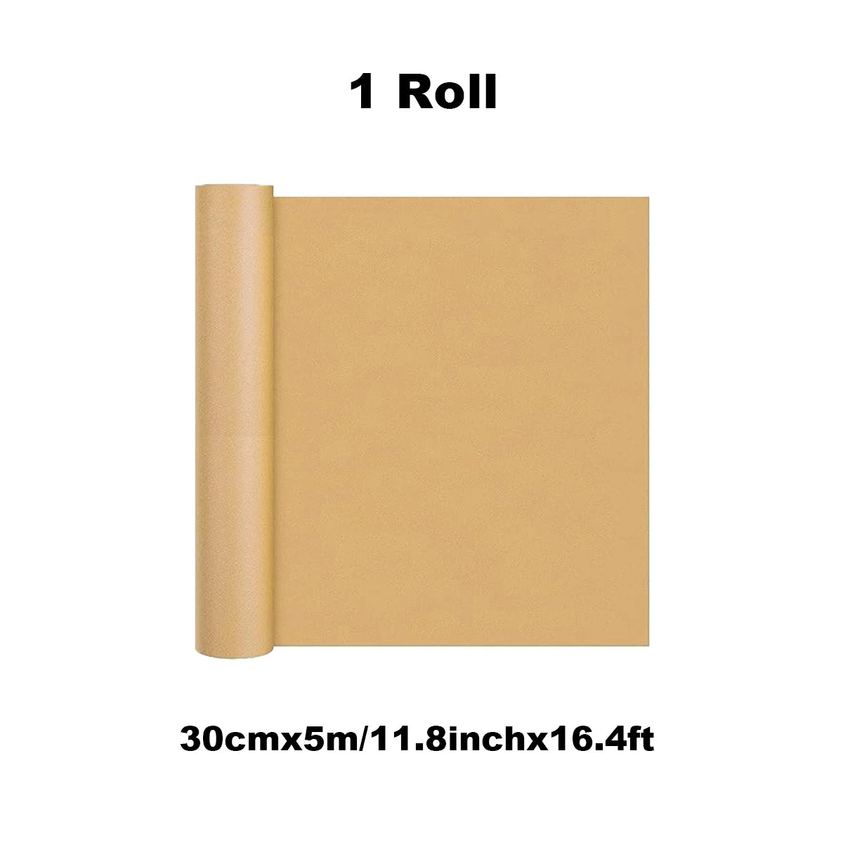 Brown Kraft Paper Roll – 30cm Wide, 5m or 10m for Gift Wrap & Crafts
