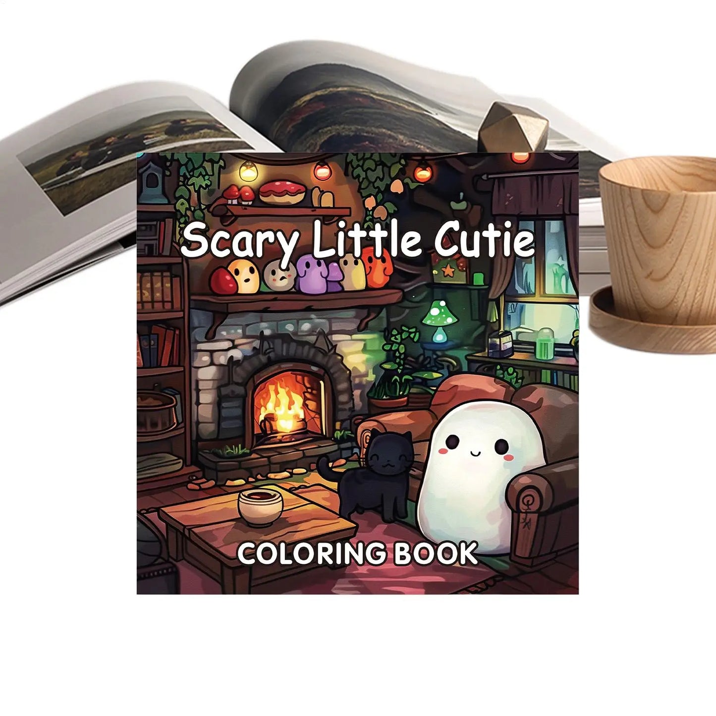 Halloween Coloring Book Cute Halloween Coloring Book 40 Sheets Painting Paper Cartoon Doodle Art for Drawing Journal Adults Kids