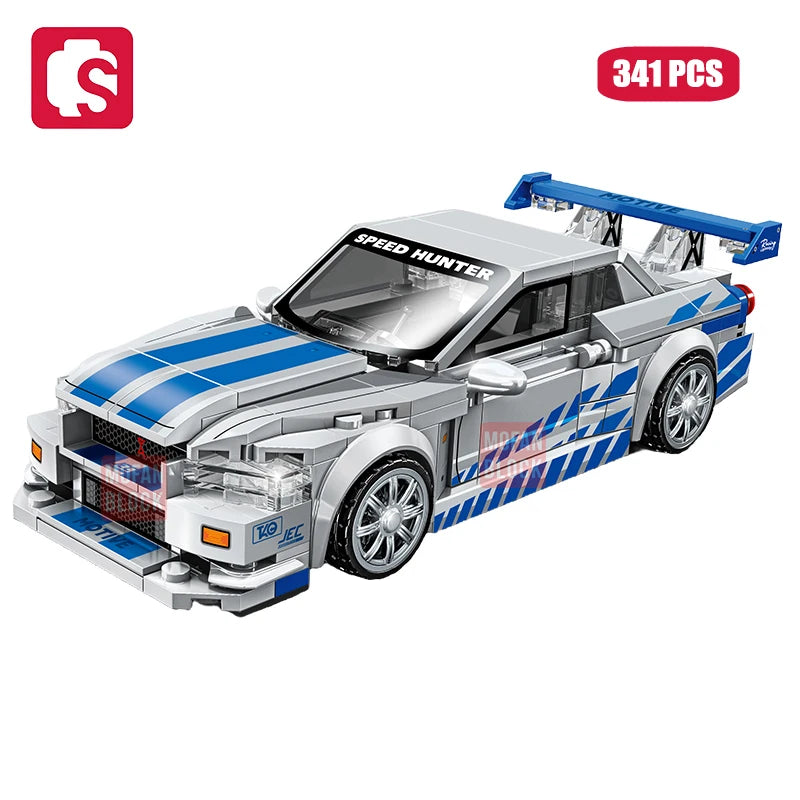 SEMBO BLOCK City Famous Technical Sports Car Supercar Model Assembly Building Block Classic Vehicle Series Bricks Boy Toys Gifts