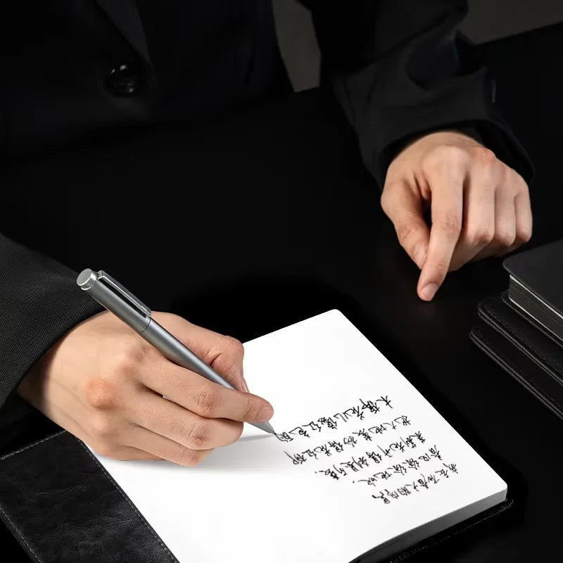 DELI Premium Metallic Signature Pens 0.5mm Gold Silver Gel Ink Smooth Writing Pens for Signing Certificates Awards Menus