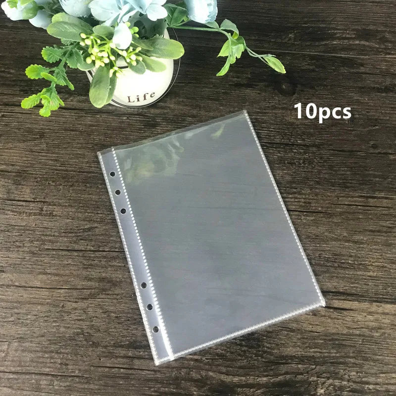 A5 A6 Zipper Binder Photo Card Collection Book Postcard Organizer Diary Notebook School Stationery