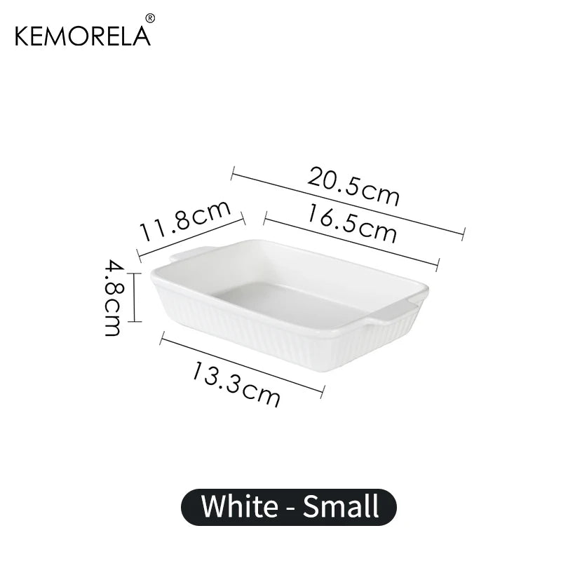 1PC Ceramic Baking Dish, Available in 3 Sizes Lasagna Pan Deep for Oven, with Handles,Oven Safe and Durable Bakeware for Lasagna