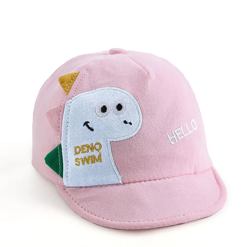 Kids Boys Girls Sun Hat Mesh Cartoon Dinosaur Baby Baseball Cap Outdoor Toddlder Children Adjustable Cap Gift