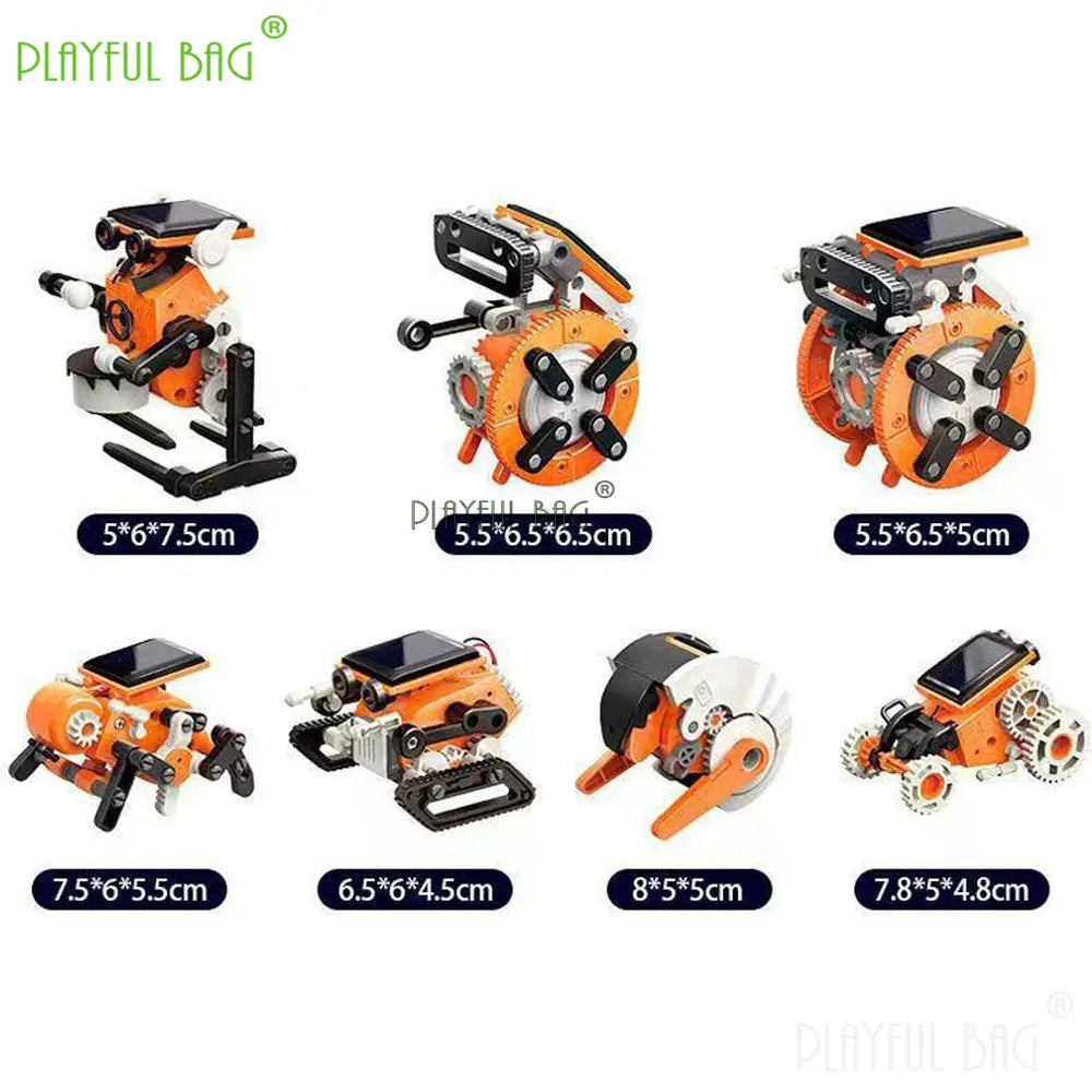 DIY Assembled Toys 7-in-1 Self Installing Solar Robot Toy Creative Science Solar Powered STEM Building Sets Kids Gift VG222