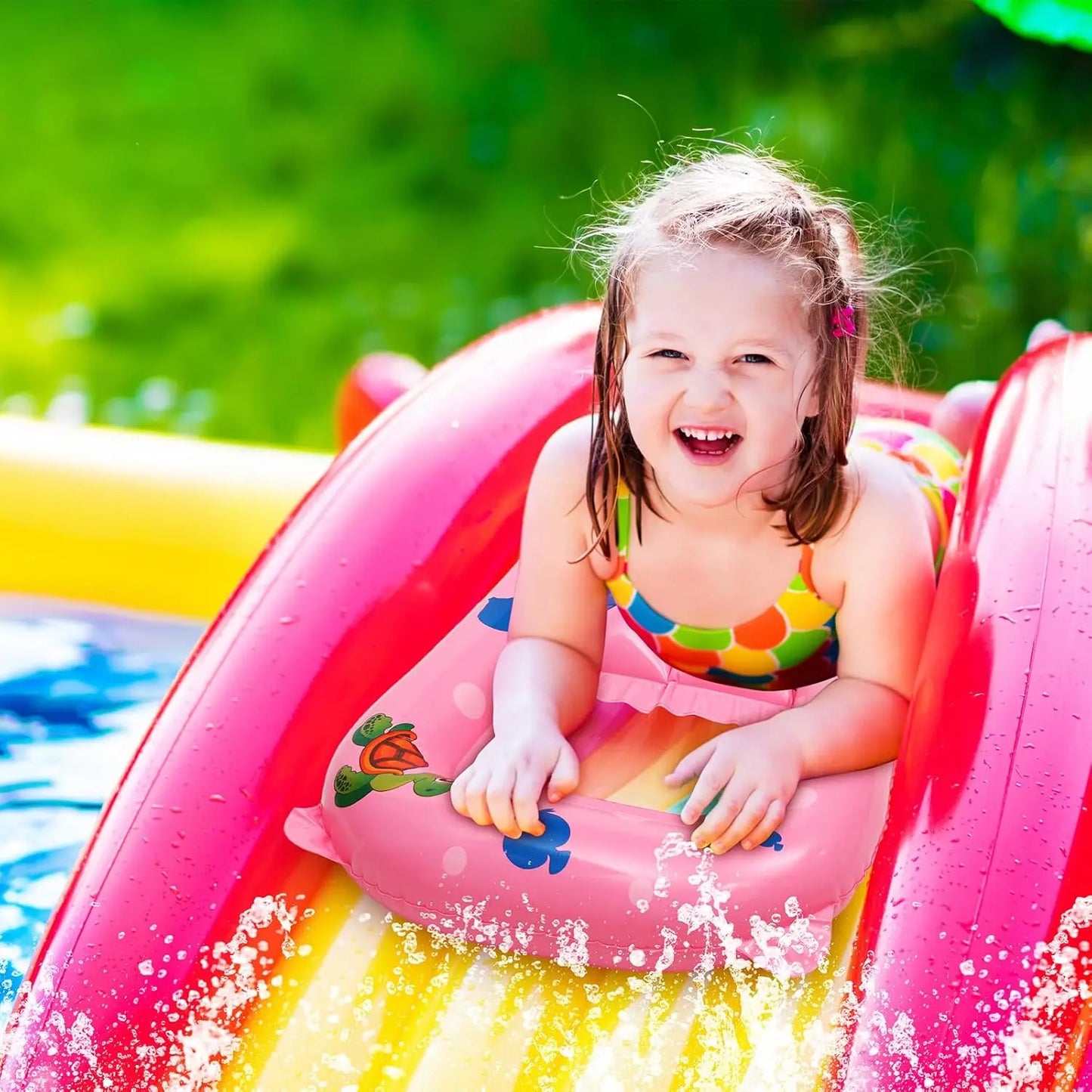 Water Floating Ring Inflatable Pool Swim Tube Float Mat Saucer Chair Kids Summer Outdoor Beach Hammock Water Play Equipment