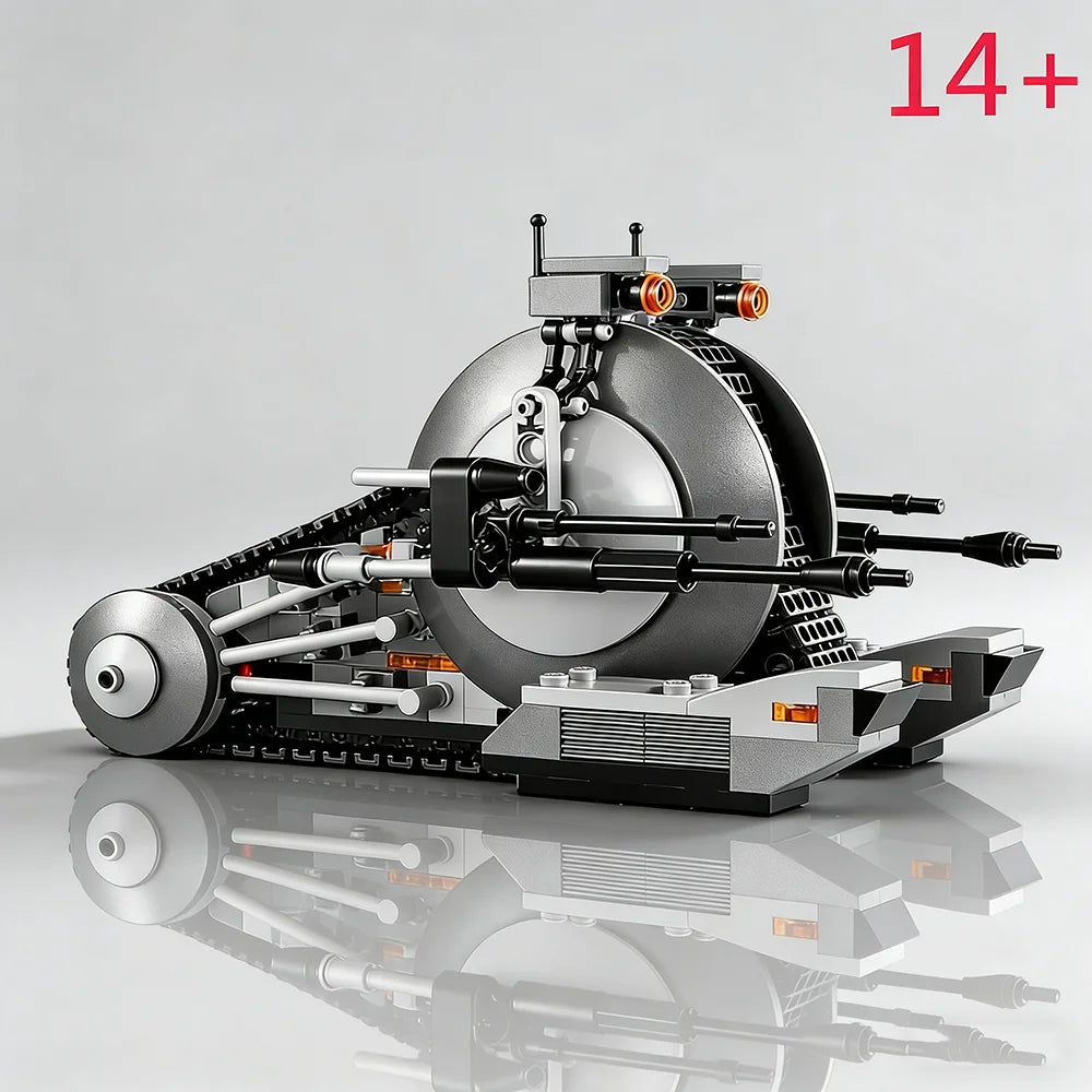 271PCS Sci-Fi Army Combat Walker Tank Robot Model SET STEM DIY Assembly Toy For Adult Fans