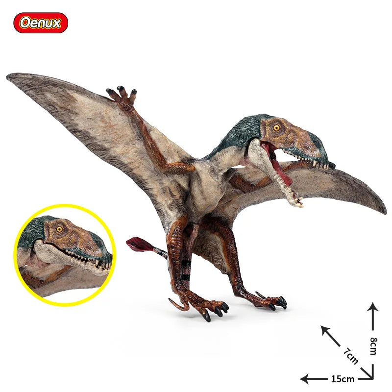 Oenux Jurassic Dinosaur Figurines T-Rex Velociraptor Spinosaurus Dilophosaurus Animal Model Action Figures Collection Kid Toy