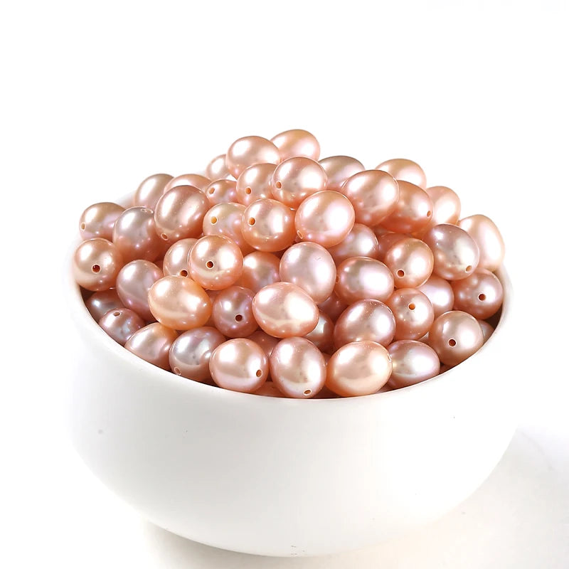 JD Premium Natural Freshwater Rice Pearl Single Loose Bead High Luster Polished Pearl for DIY Jewelry Making