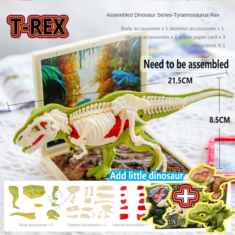 Jurassic World Kids Dinosaur Toy DIY Fossil Archaeology Excavation Kit Skeletons Dig Stem Science Educational Toys for Children