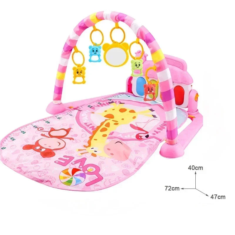Baby Music Rack Play Mat Baby Rug Early Educational Toy Kids Piano Keyboard Carpet Gym Crawling Activity for Infant Gift