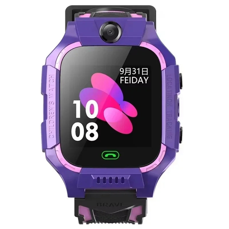 Lenovo 5G Kids Smart Watch 8K HD Camera SOS GPS Location Sim Card Call Waterproof Child SmartWatch for Boys Girls iOS Android