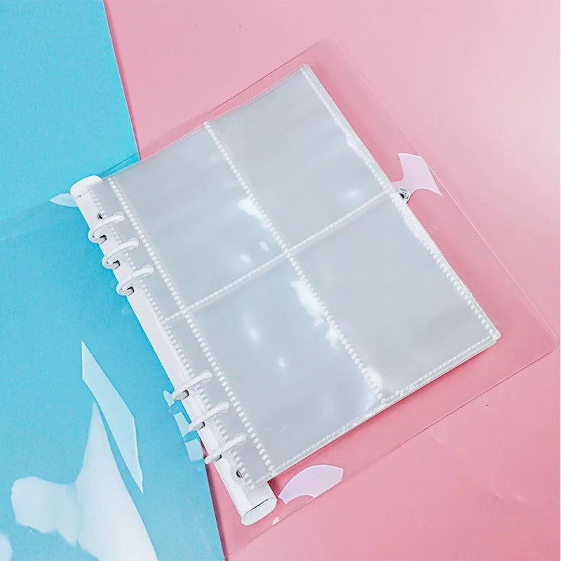 A5 A6 Zipper Binder Photo Card Collection Book Postcard Organizer Diary Notebook School Stationery