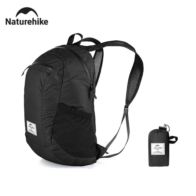 Naturehike 18L Camping Backpack Portable Ultralight Waterproof Nylon Bags Man Outdoor Foldable Sports Travel Hiking Backpack