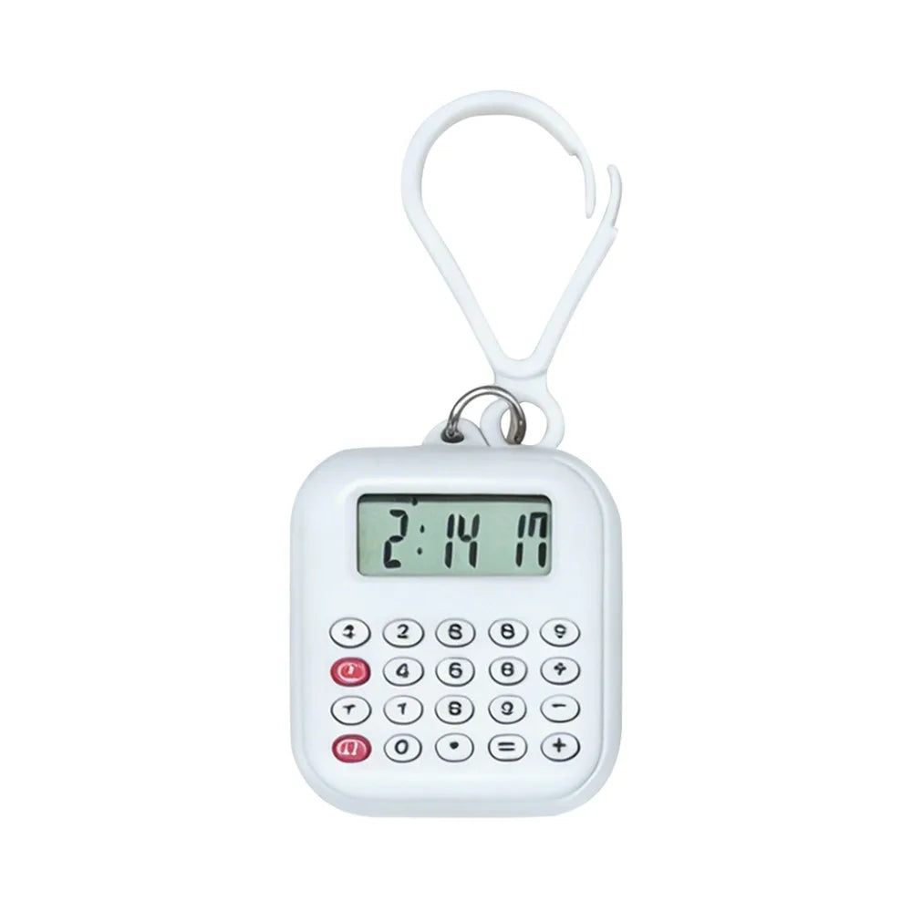 Multifunctional Mini Calculator 8 Digits Display Silent Button Electronic Calculator Lightweight Portable Keychain Calculator