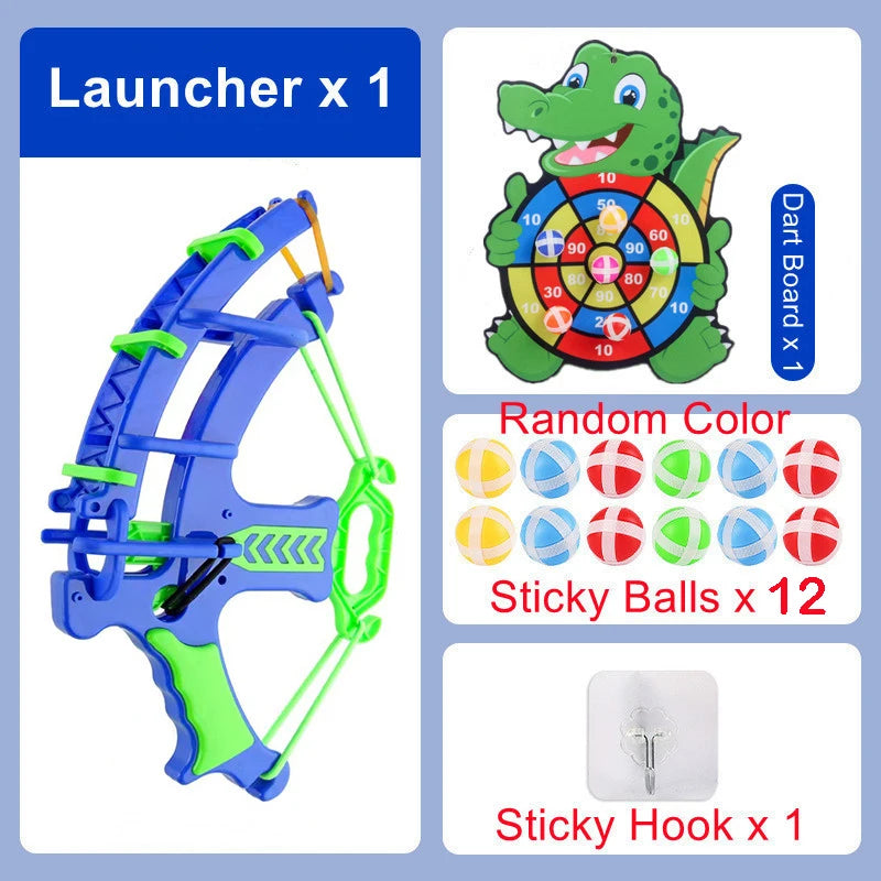 Montessori Throw Sport Slingshot Target Sticky Ball Dartboard Animal Dinosaur Sports Toys Indoor Outdoor Educational Game