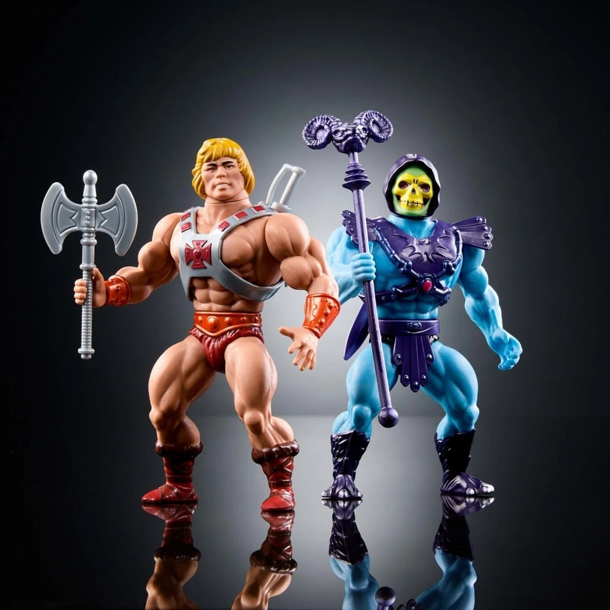 In Stock He Man Motu 80th Set Retro Skeletor Classics  5.5" Loose Action Figure for Adult