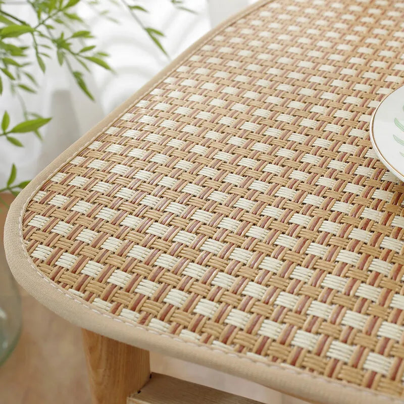 1PC 40cm/45cm/50cm Breathable Summer Cooling Seat Cushion  Seat Cushion Cool Mat Non-slip Cooling Bamboo Chair Seat