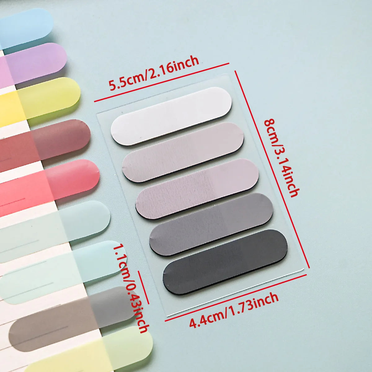 100 Sheets Writable Sticky Tabs Book Tabs Page Markers Translucent Sticky Note Tabs Post It Stick Tabs Annotation Tabs Index