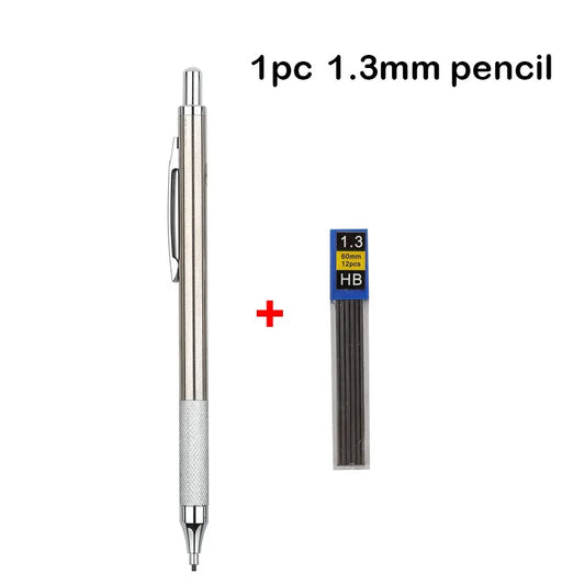 Full Metal Mechanical Pencils – 0.3 to 2.0mm Art Drawing Pencils with Leads