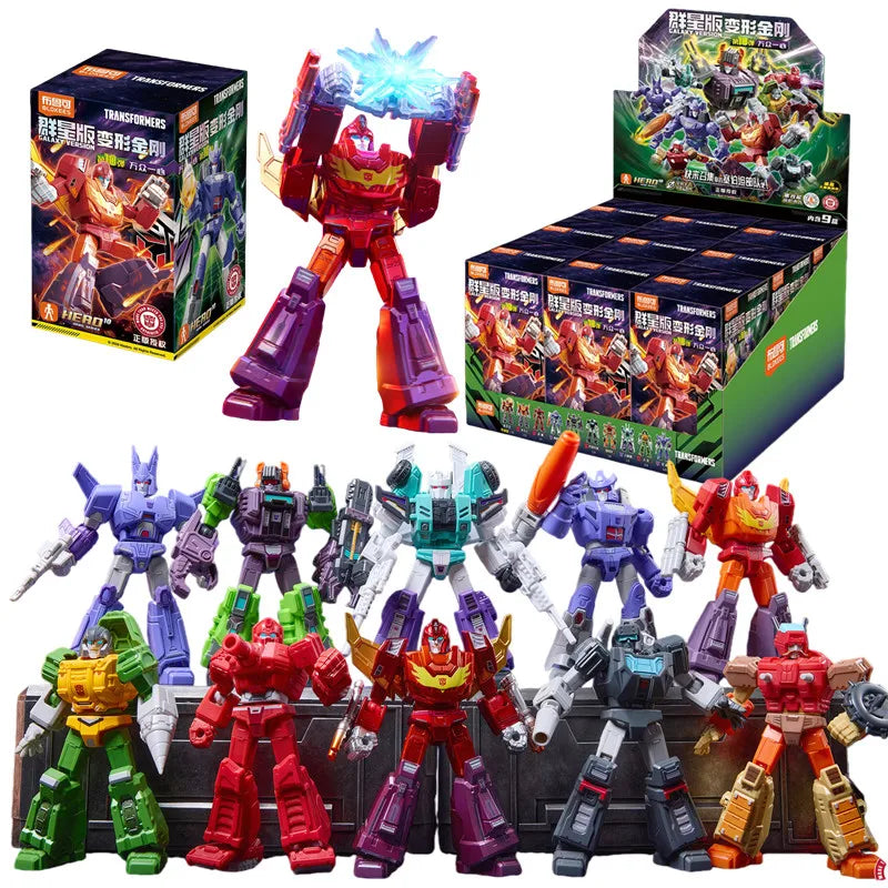 Blokees Transformer Toys Galaxy 1-10 Rodimus Prime Hot Rod Scorponok Shockwave Megatron  Optimus Prime  Action Figures