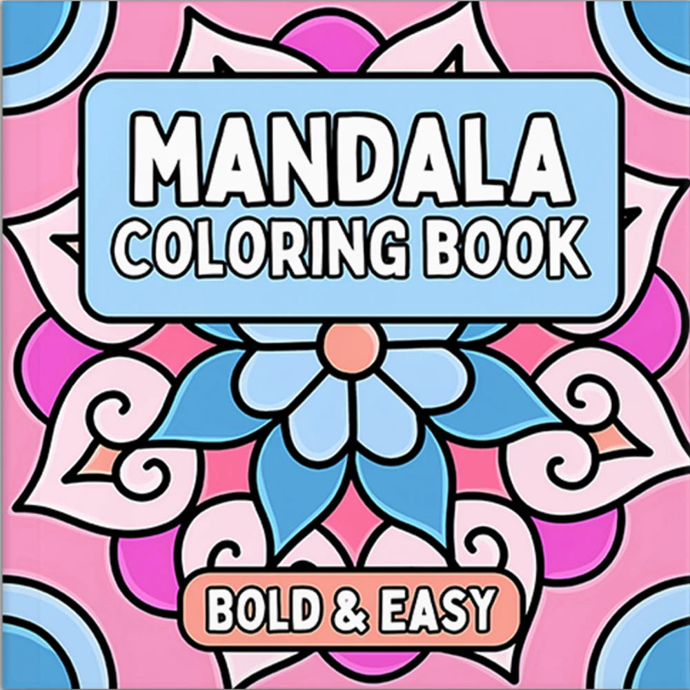 Deluxe Mandala Coloring Book for Adult Relieve Stress Kill Time DIY Painting Drawing Book Painting Kids Educational Toys