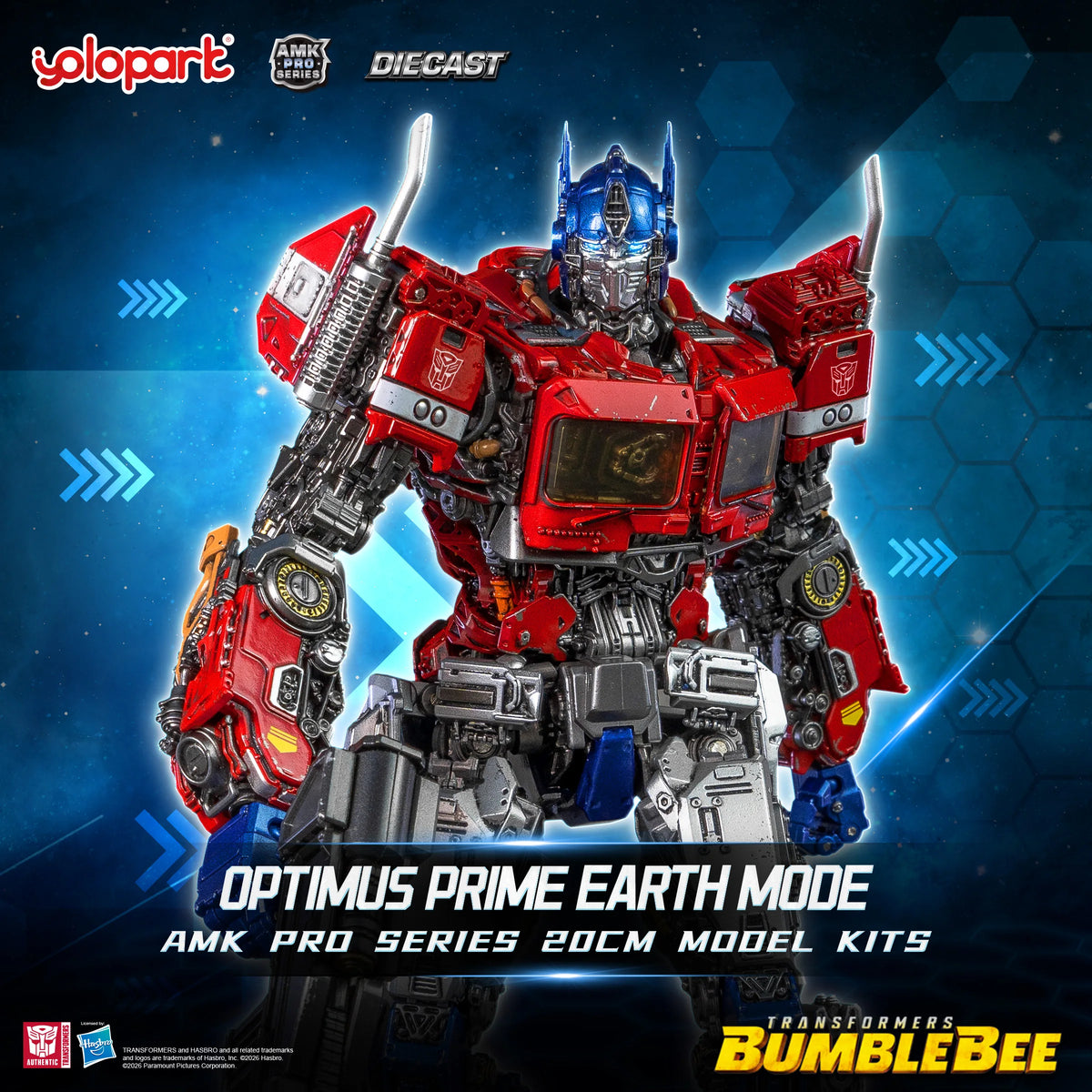 YOLOPARK Transformers Model : Bumblebee - 20cm Optimus Prime Model Kit - AMK PRO Series  Action Figures Toy Gift