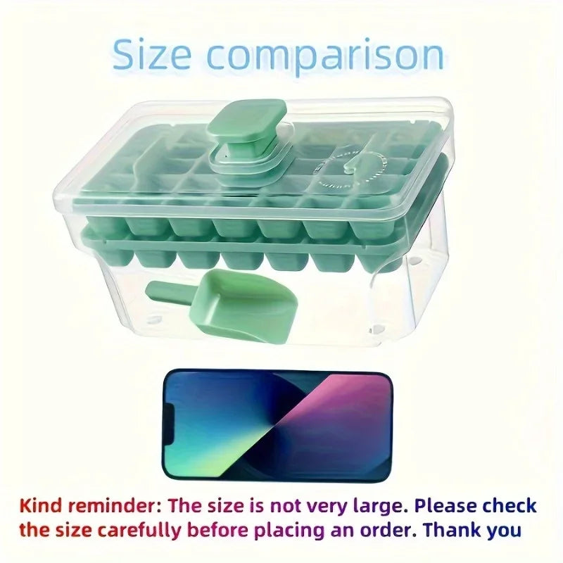Interesting Homemade Small Ice Cube Mold Set, 68 Double Layered Design, Essential for Summer Cold Drink Enthusiasts