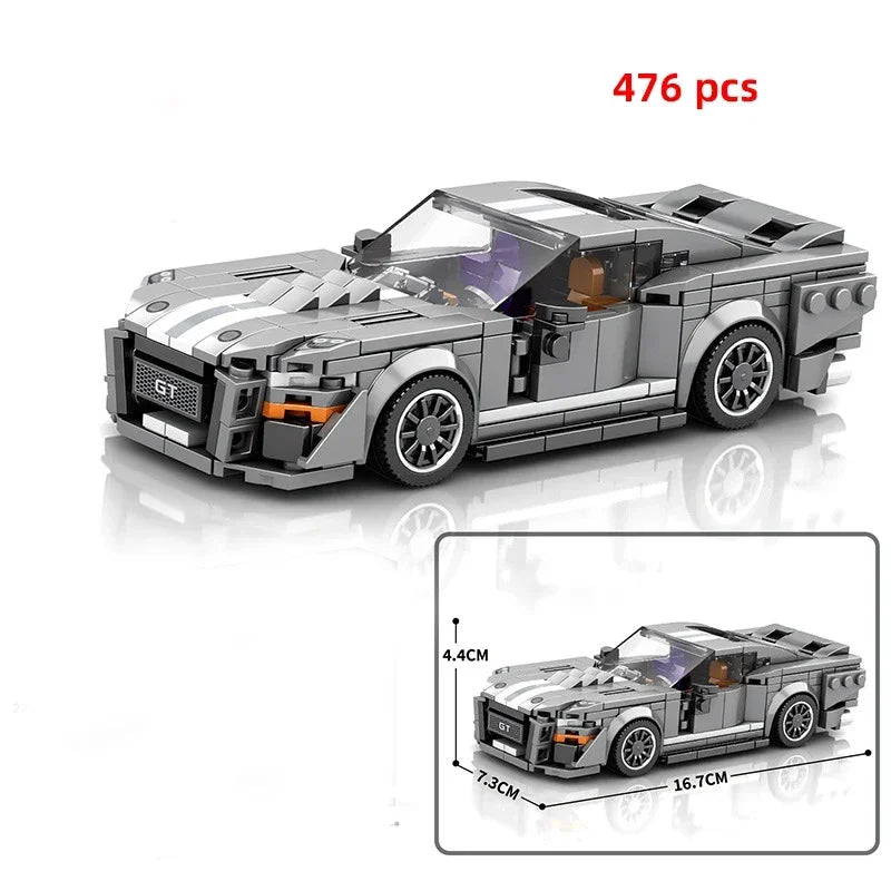 Speed Series Racing Sports Vehiclea Technique Car Supercar Building Blocks Set Bricks Classic MOC Model Toys For Kids
