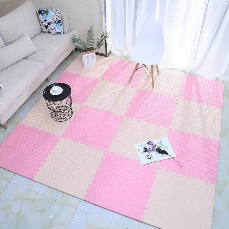 30*30*1/2.5CM Puzzle Mat for Children Baby Play Mat Kids Carpet Soundproof Gym Mat for Children's Room Activities Mat 2-16Pcs