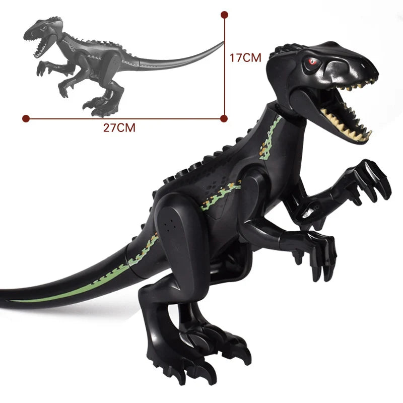 Jurassic Dino World Large Dinosaurs Figures Bricks Building Blocks Velociraptor T-Rex Triceratops Indominus Rex Toys For Kids