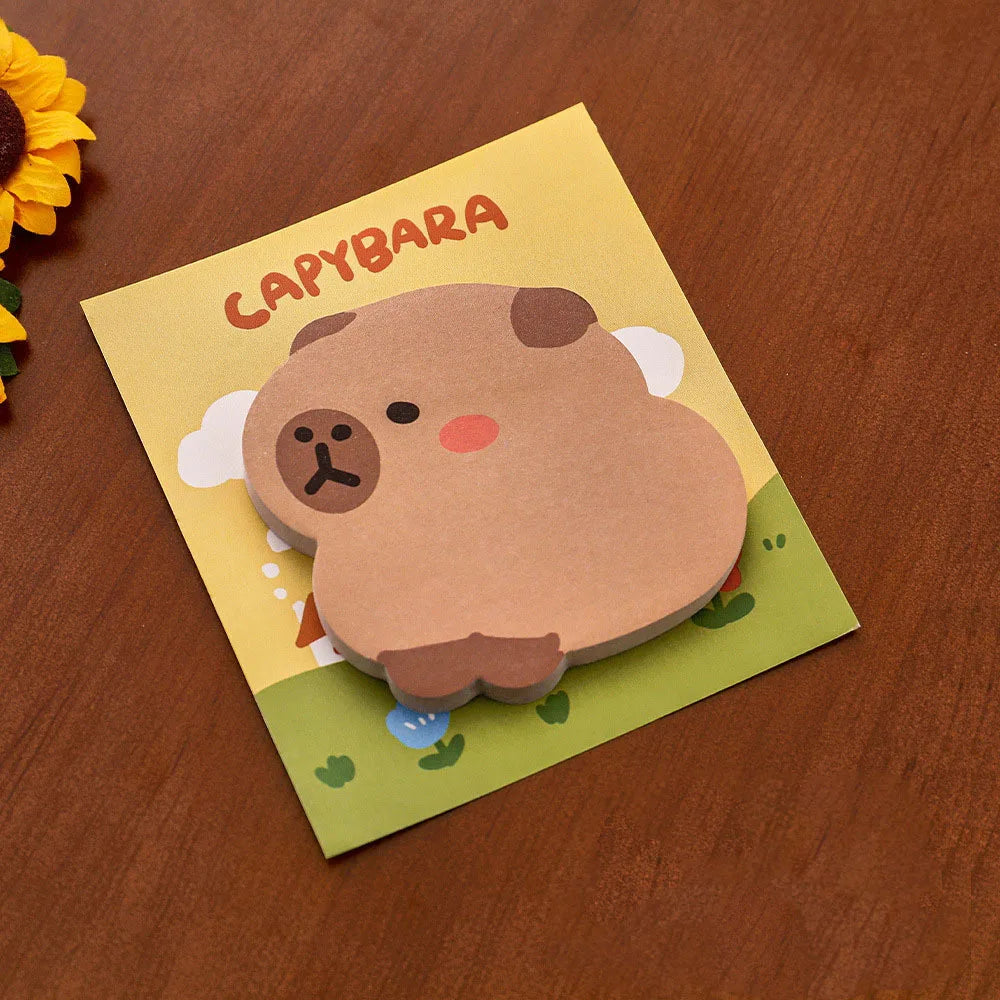 4 Pieces Sticker Cute Kawaii Animal Sticky Notes Notepad Memo Pads Office School Supply Stationery Panda Cat Hare Bookmark Post