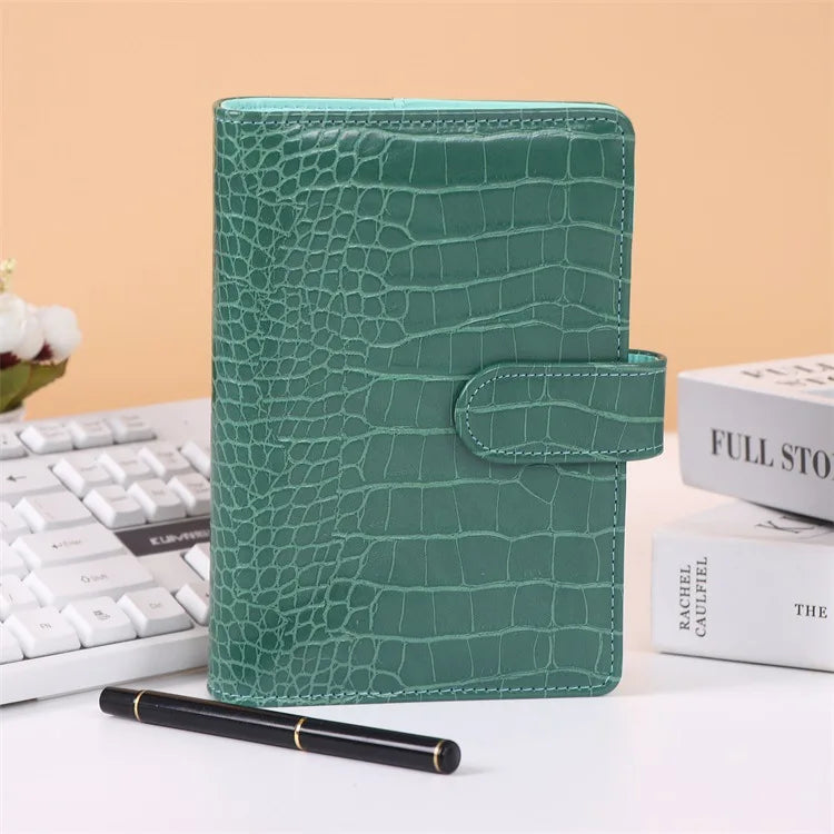 New Color A5A6 Crocodile Pattern DIY Binder Notebook Cover Diary Agenda Planner Paper Cover School Stationery