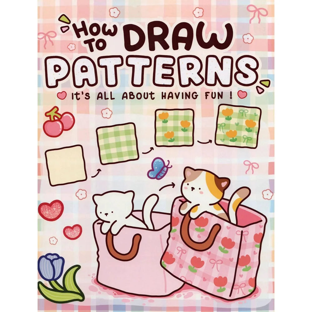Coloring Book for Adults/Kids - How to Draw Patterns: Easy and Fun Step-by-Step Guide for Unique Creations,Cultivate imagination