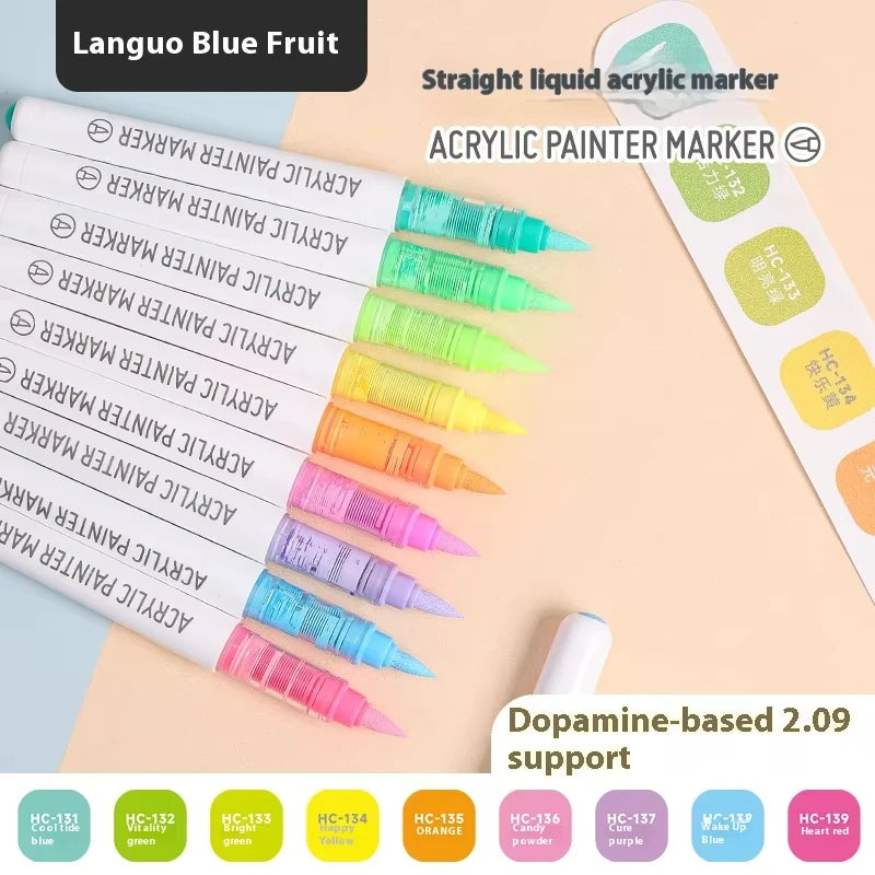 Acrylic Marker Set – Soft Brush Tip Paint Pens in Themed Colors, 9–45 Colors