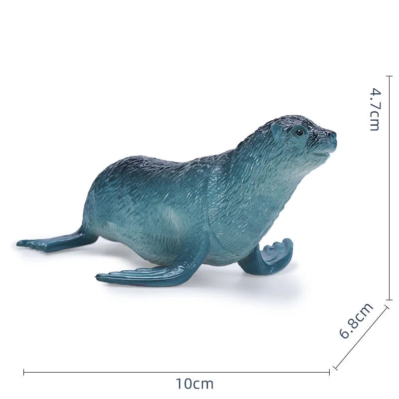 14-22CM Ocean Animals Action Figures Sealife Shark Whare Megalodon Models Figurines PVC Home Decoration Kids Education Toys Gift