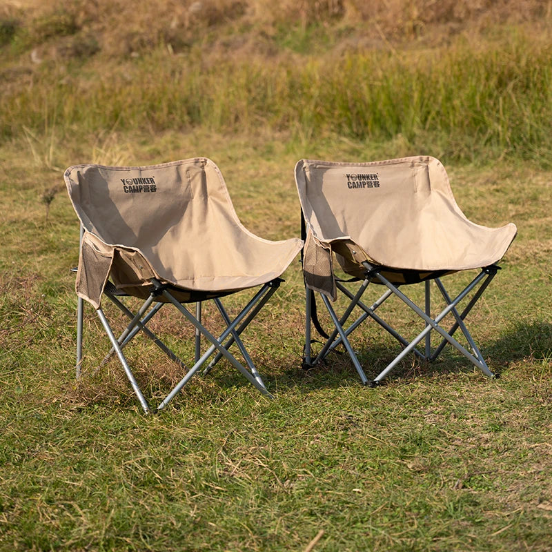Outdoor Folding Moon Chair Portable Chair Camping Chair Picnic Gear Fishing Small Horse Stool Student Sketching