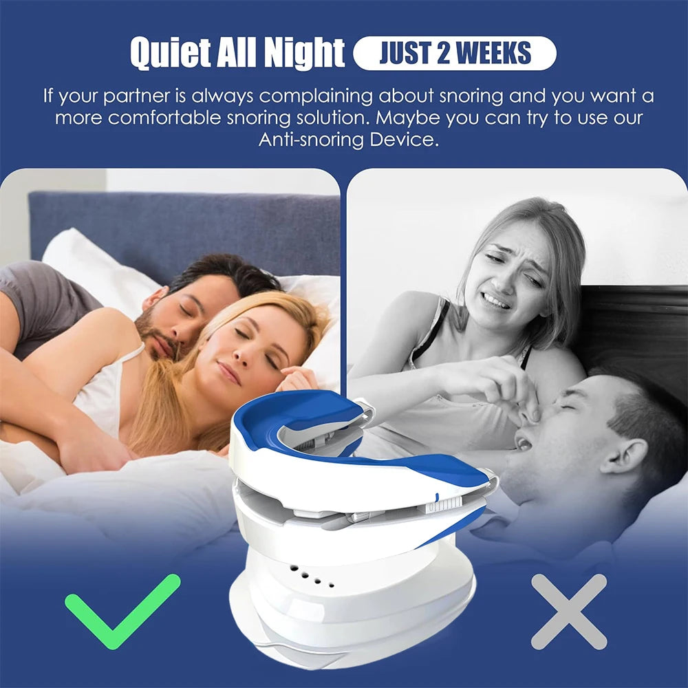 Anti Snoring Mouth Guard Improve Sleeping Adjustable Snoring Mouth Guard Anti-Apnea Teeth Bruxism Stop Snoring Device Mouthpiece