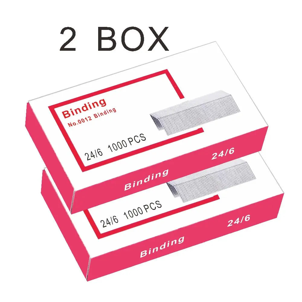 Staples Binding 24/6 12# 10# 12# 10# Office Stationery Study Supplies Stapler Folder Papeleria Micro Universal