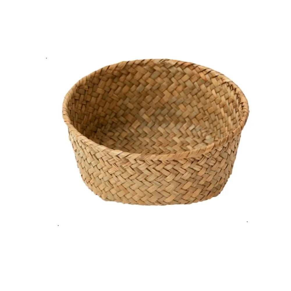 Imitation Rattan Rattan Storage Baskets Home Desktop Decoration Vegetable Fruit Kitchen Storage Basket Sundries Organizer