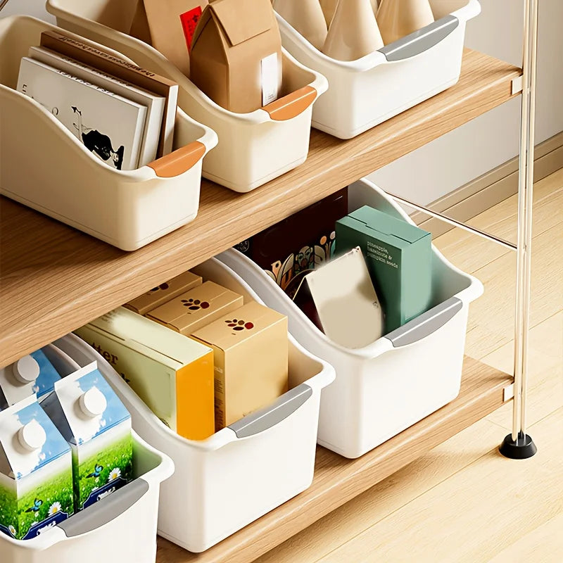 1/3pcs Multi-Functional Storage Box Set, Curved Space-Saving Design, Stackable Organizer Bins for Home Organization, Kitchen