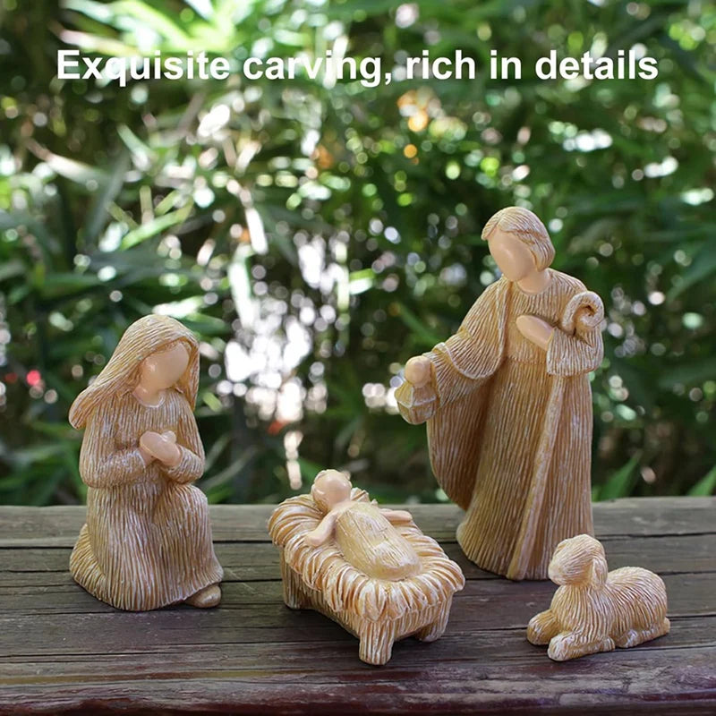 Christmas Nativity Set – Decorative Figurine Ornaments for Home & Gifts