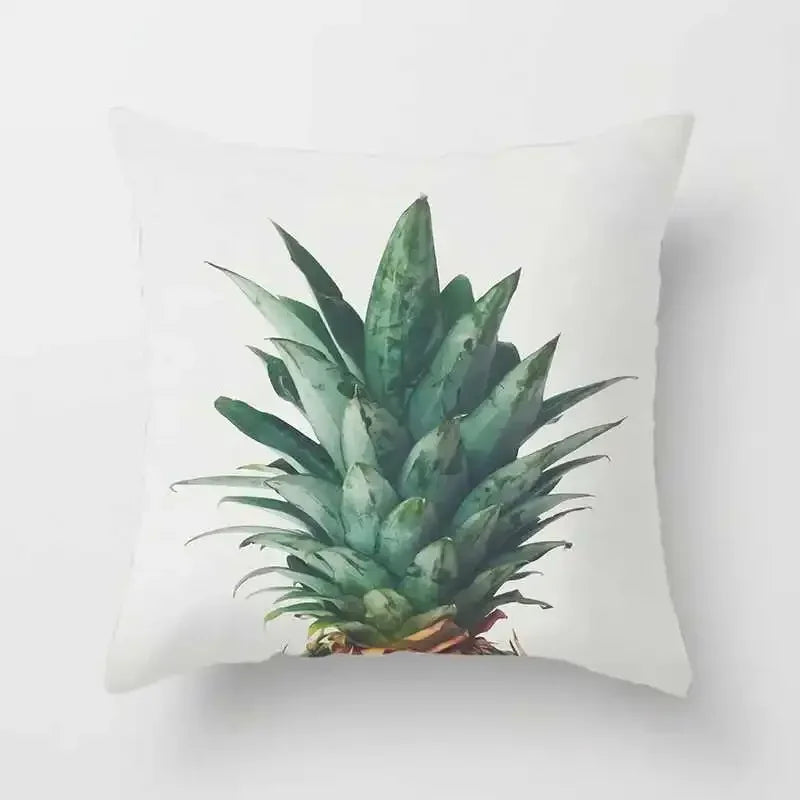 Tropical Plants Cactus Monstera Summer Decorative Throw Pillows Cushion Cover Palm Leaf Green Home Decor Pillowcase