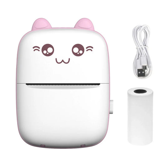 Portable Mini Bluetooth Wrong Printer Mobile Phone Photo Title Note Print Pocket Student Error Label Printer for Children's Gift