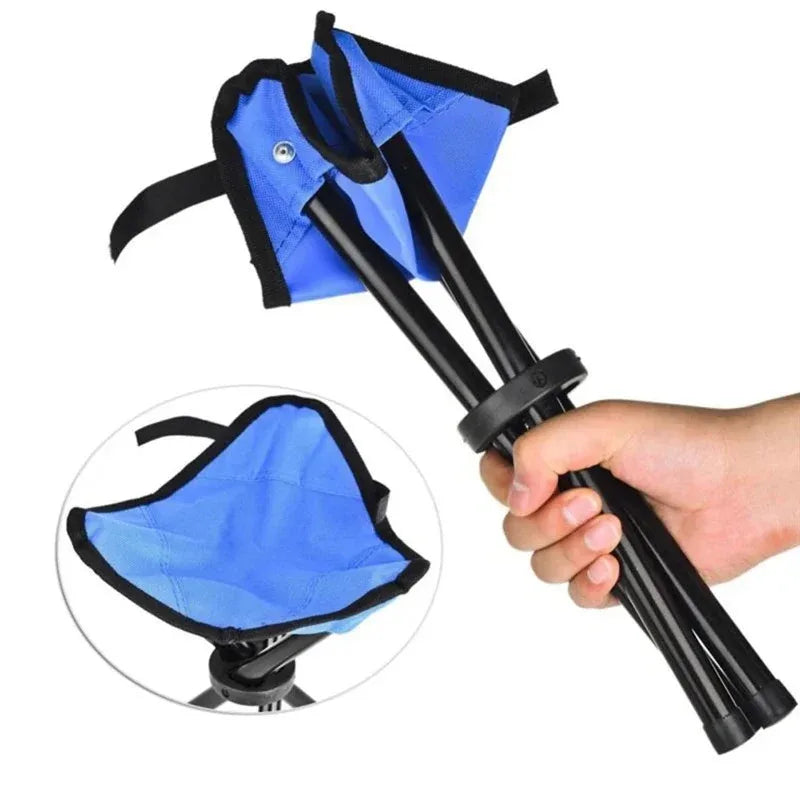 Multifunctional Folding Triangle Stool | Portable Outdoor Fishing Camping Bench