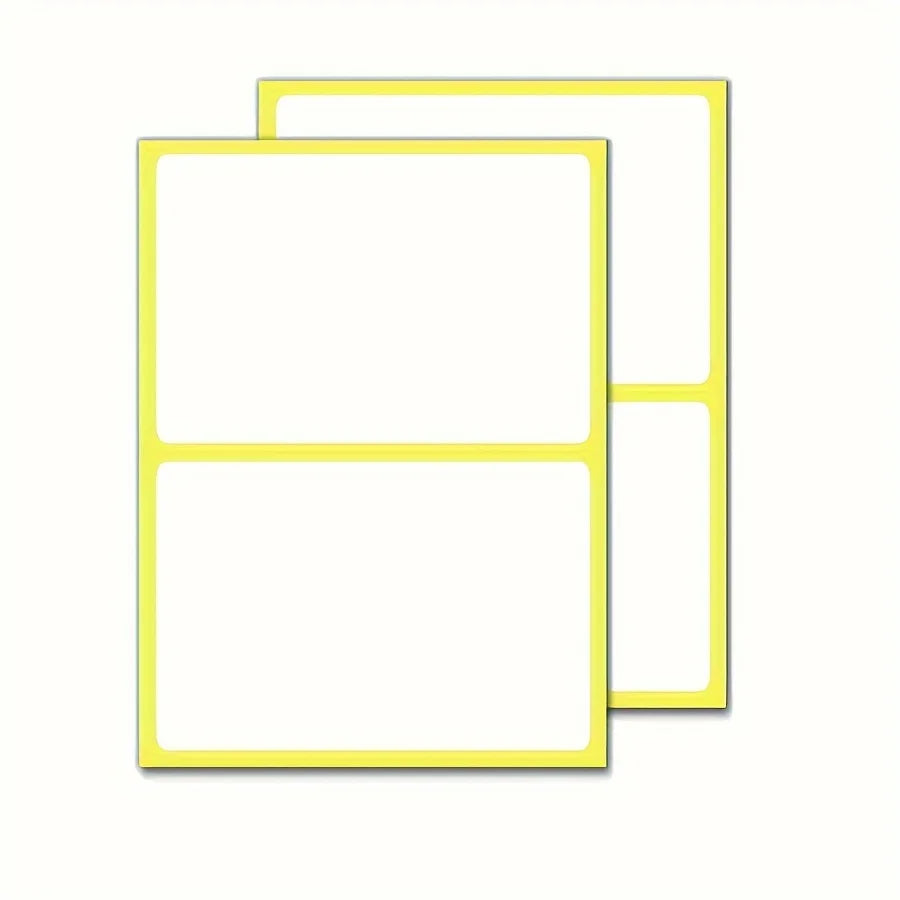 30 Sheets Of Stickers, 3.07×4.65 Inch Price Labels, Self-adhesive Paper Labels - Folder Label Stickers, Matte White