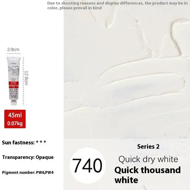 Winsor&Newton 45ML Oil Paint,Colorful Professionals Artist Drawing Tools for Canvas Wood,Crafts,Paper Art Stationery Supplies