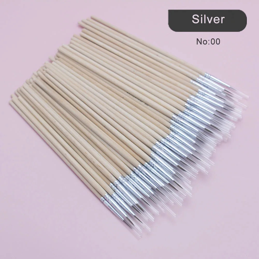 100Pcs/Set Fine Hand-painted Thin Hook Line Pen Multicolor Baton Drawing Art Pen Paint Brush Art Supplies Nylon Brush Special