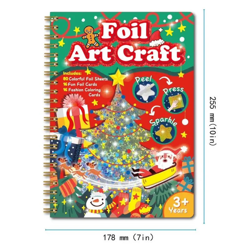 16 Sheet/Set DIY Magical Transfer Painting Crafts Christmas Halloween Birthday Children Kids Foil Arts Crafts Gifts Drawing Toys